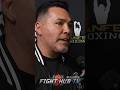 DE LA HOYA ADVICE TO BENAVIDEZ ON CANELO FIGHT!