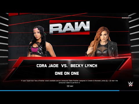 RAW S2 : Ep.5 I Cora Jade vs. Becky Lynch I Full Match