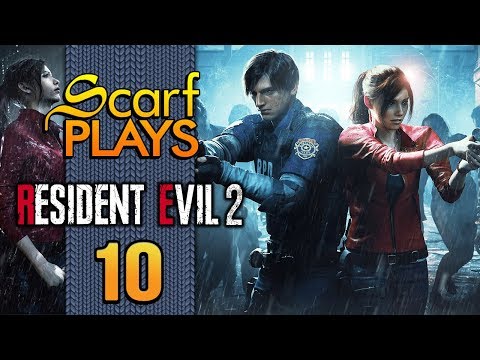 Ep10 - King of Doors - ScarfPLAYS Resident Evil 2 - Claire