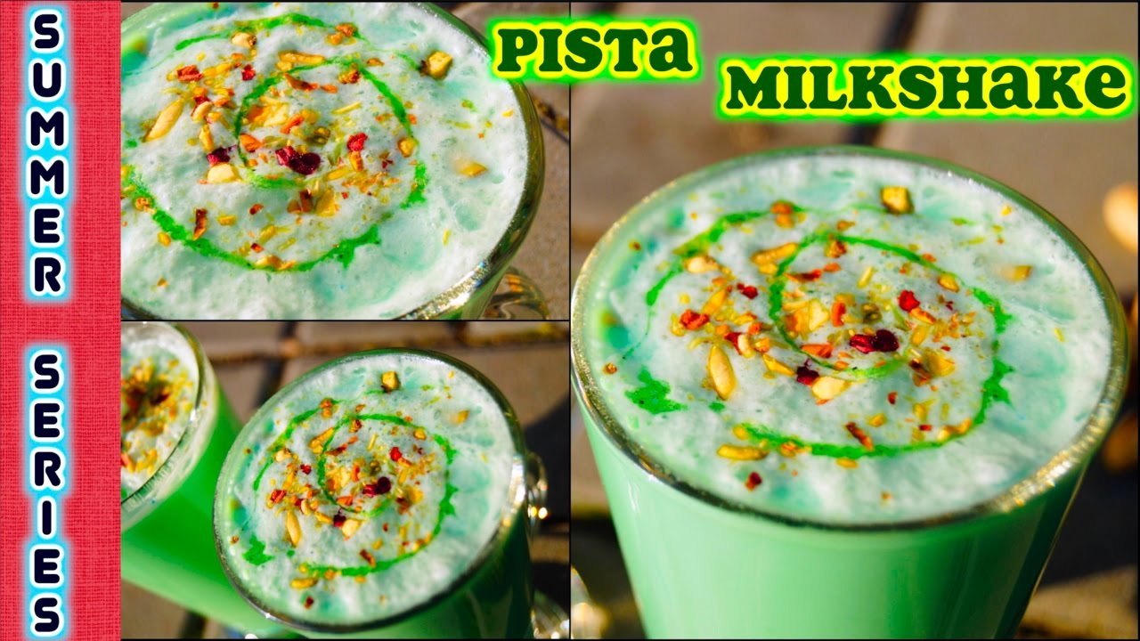 Pista Milk Shake | Pistachio - Syrup making & Milkshake Recipe - Summer Series