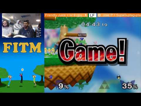 FITM 21 - FriendlyJuice & CPU vs Jose P & SupaGuptaGupta - Melee Doubles Loser's Finals