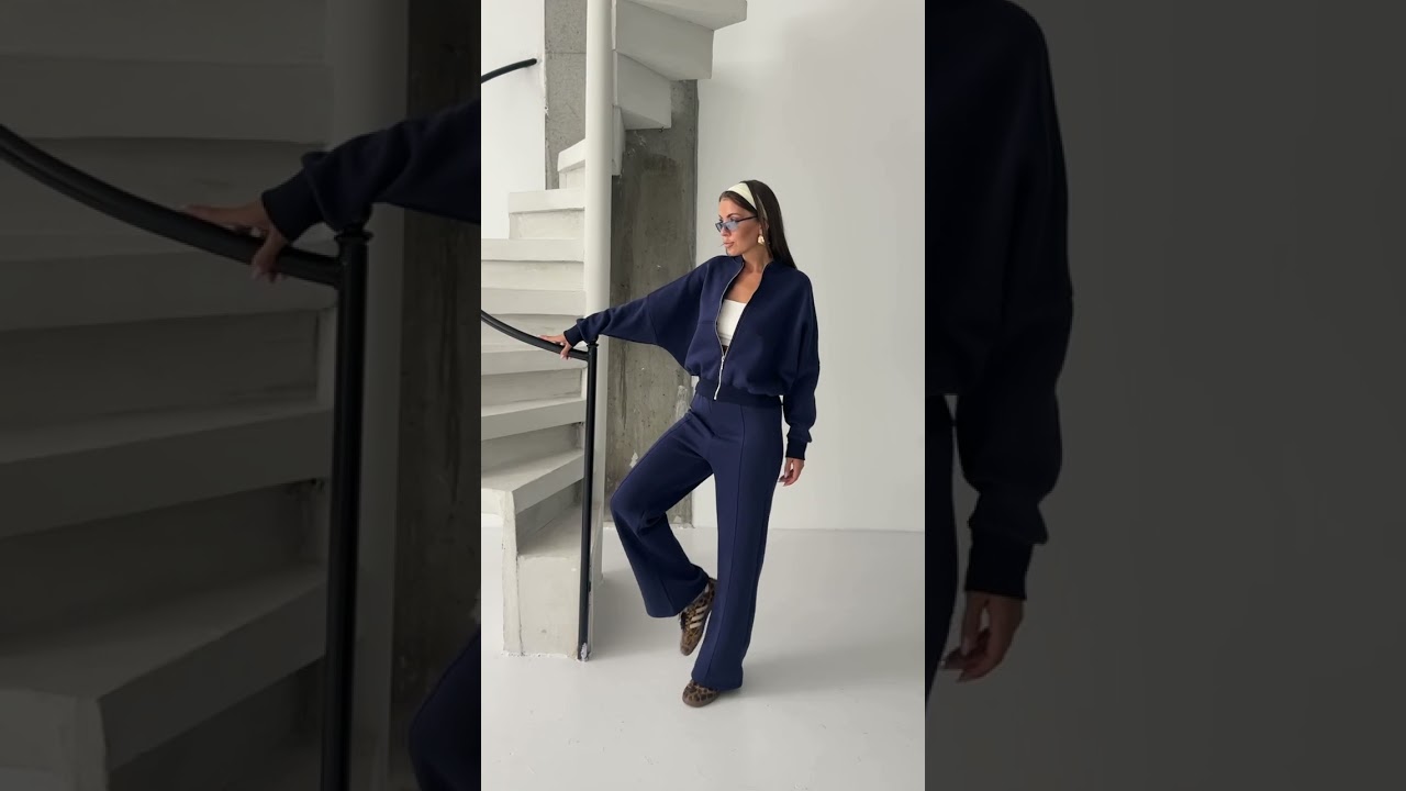 Navy Oversized Tracksuit Set Review — Under $25