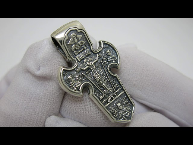 Срібний хрестик 3100623 Відео огляд