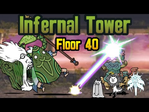Floor 40 | Infernal Tower | The Battle Cats 🤓 | Relic Yulala been defeted 😍😈