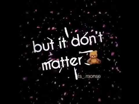 No body wanna see us together