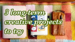 Slowing down and staying focused with year-long creative projects | crochet temperature blanket