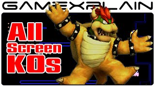Smash Bros 3DS: All Screen KOs (All 51 Characters!)