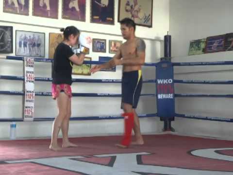 Instructional Clinch Sparring With Sakmongkol - Part 3 - Day 5 - WKO Pattaya