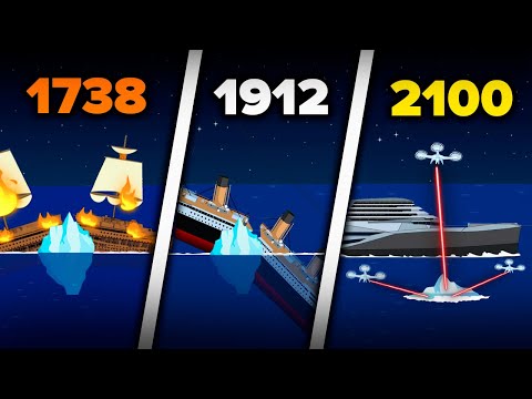 Titanic Sinks In Different Years | Animation