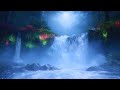 Moonlight Waterfall Calming Night Ambience For Sleep Relaxation Meditation