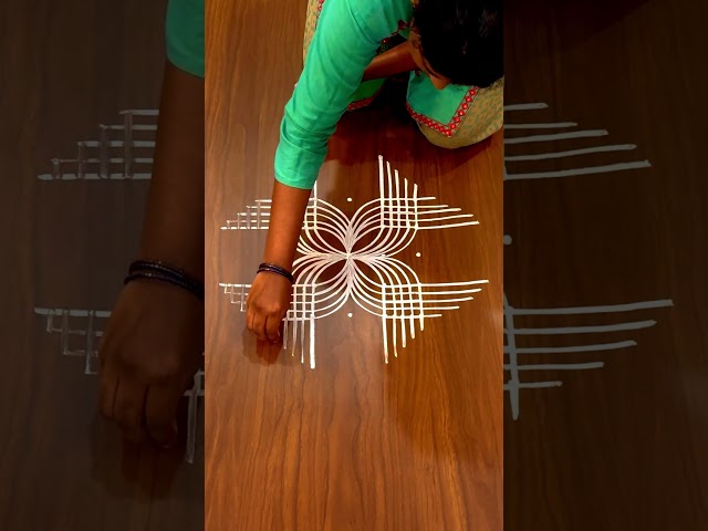  simple rangoli padi kolam design by classic rangoli - video 2
