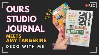 Simple Colorful Weekly Journal Layout | OURS Studio Research Journal with Amy Tangerine