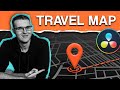 How To Make CLEAN Animated Travel Maps With Davinci Resolve