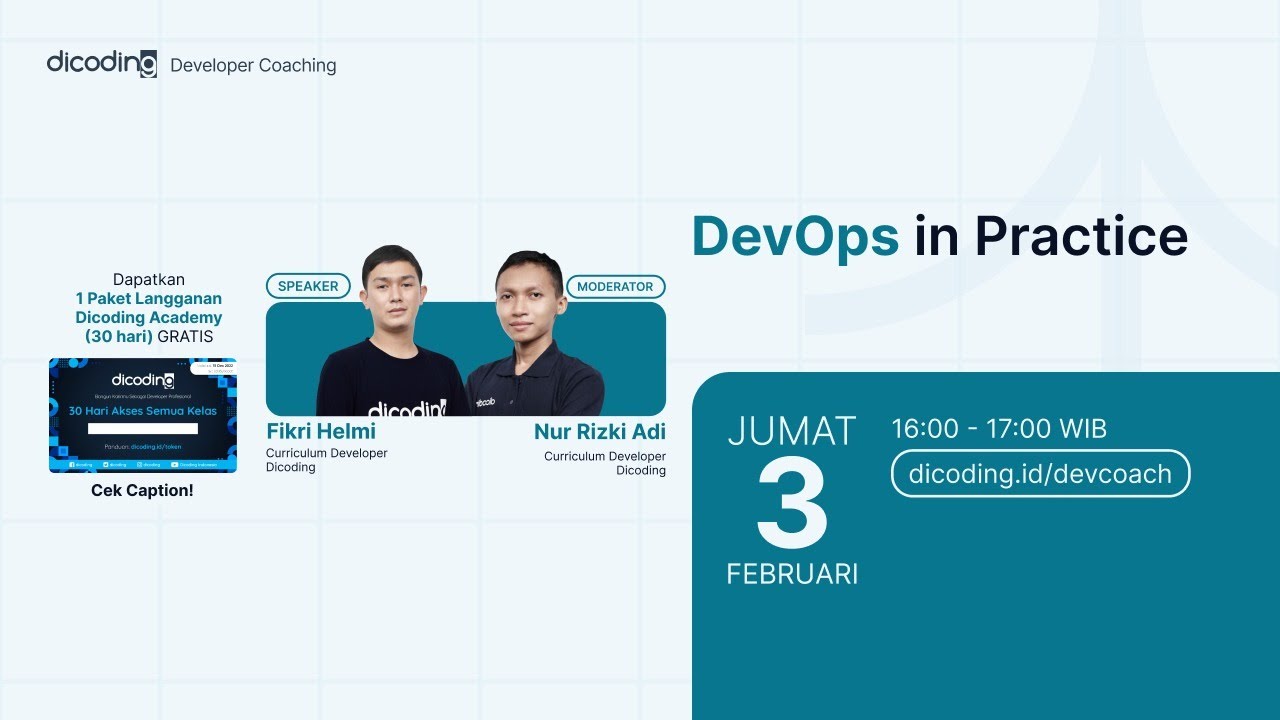 Dicoding Developer Coaching #82 : DevOps | DevOps in Practice