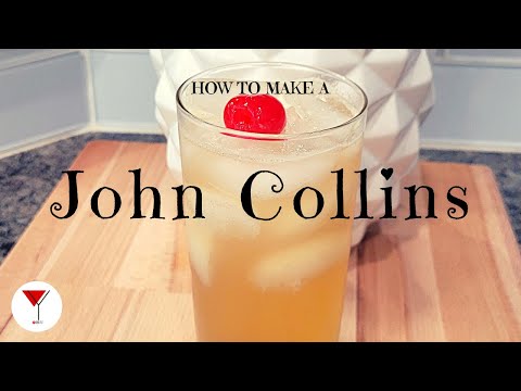 John Collins | How to make a cocktail with Bourbon, Club Soda, Simple Syrup & Lemon Juice
