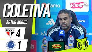 COLETIVA ARTUR JORGE | AO VIVO | São Paulo 4 x 1 Cruzeiro - Brasileirão 2026