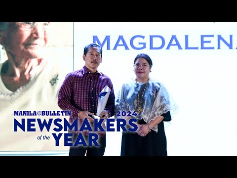 Inabel master weaver Magdalena Gamayo receives Manila Bulletin's Newsmakers of the Year award
