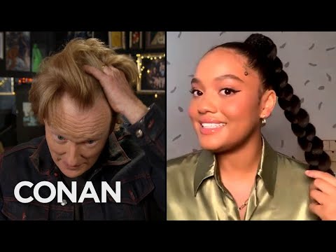Kiersey Clemons Found A Spider In Her Hair - CONAN on TBS