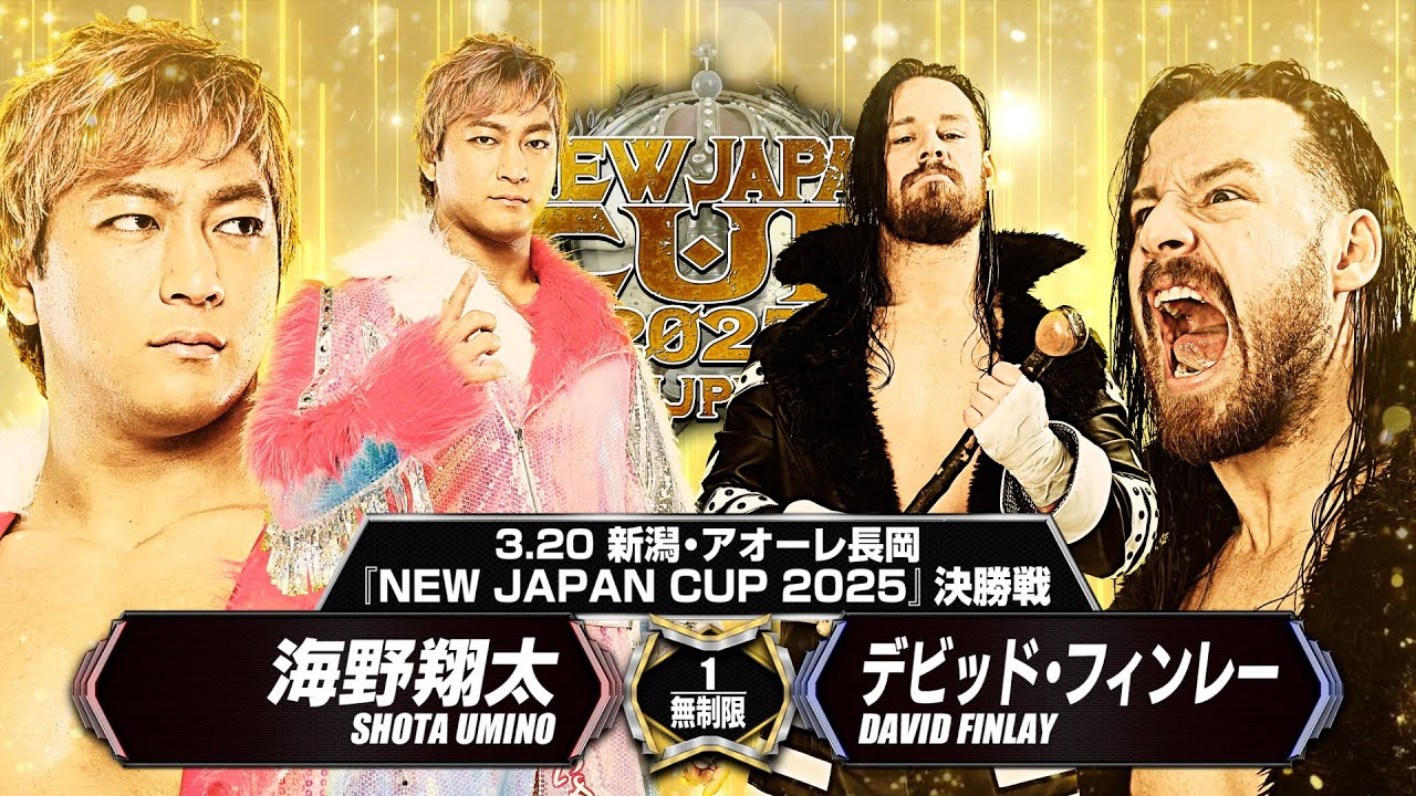 【マッチレビュー】【新日本プロレス】海野翔太 vs デビッド・フィンレー【NEW JAPAN CUP 2025決勝戦／2025.3.20 アオーレ長岡】