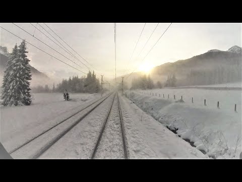 Christmas Special - Wintery Cab Ride Kitzbühel - Saalfelden | Führerstandsmitfahrt Giselabahn