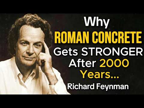 Why ROMAN CONCRETE Gets STRONGER After 2000 Years - Richard Feynman