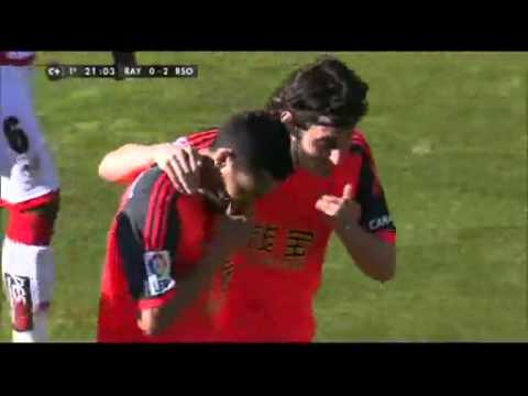 Chori Castro Goal! Rayo vs Real Sociedad 0-2