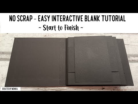 NO SCRAP BASE ALBUM Vol.1 | Easy Interactive BLANK ALBUM TUTORIAL ~ Start to Finish ~ Scarpbook 2024