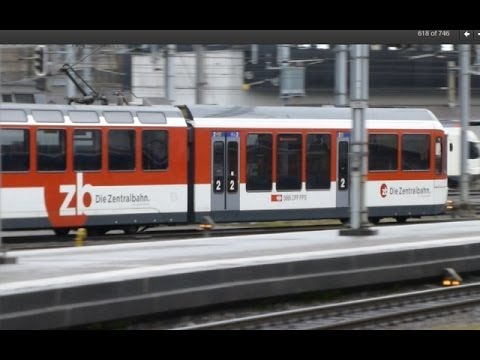 Swiss Trains: The Zentralbahn at Luzern / Lucerne