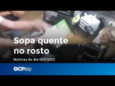 Cliente joga sopa quente no rosto de atendente