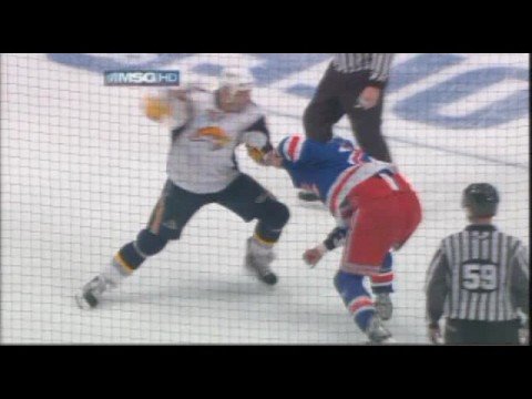 Andrew Peters vs Colton Orr Oct 15, 2008