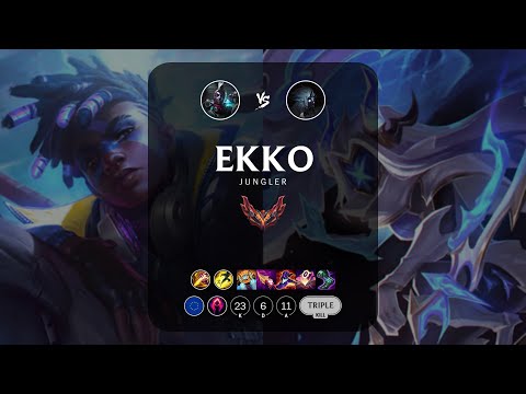 Ekko Jungle vs Kindred - EUW Grandmaster Patch 13.15
