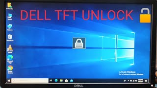 How to unlock OSD Dell 18.5 lcd led monitor ! How to unlock / lock Dell lcd