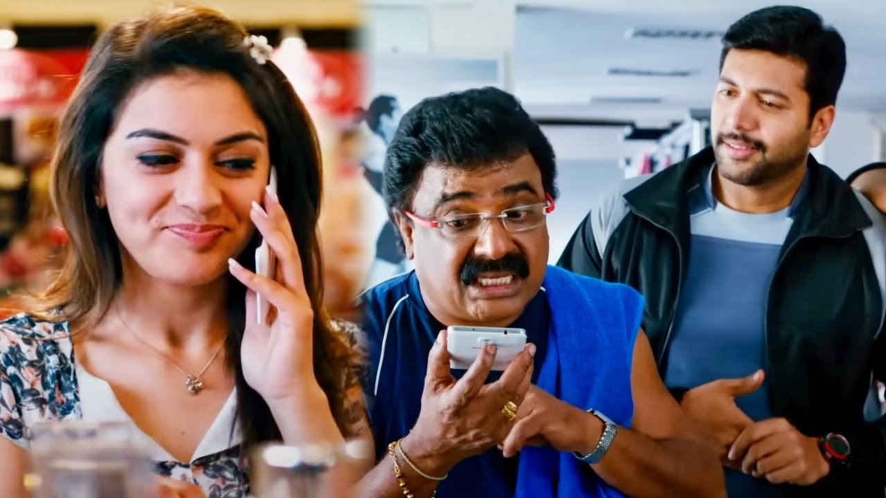 जयम रवि को हंसिका मोटवानी फोन पर किस पर किस दिए जा रही  