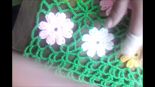 Ganchillo - Blusa tejida con flores