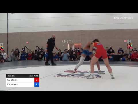 57 Kg Rr Rnd 2 - Alexis Janiak, IL Vs SaVannah Cosme, CO