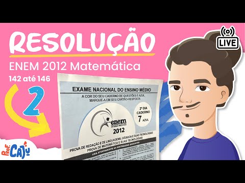 🔴 [ENEM 2012 REG] Correção Live 02 (questões de 142 até 146)