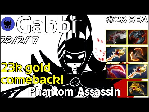 Gabbi [TNC] plays Phantom Assassin!!! Dota 2 7.21