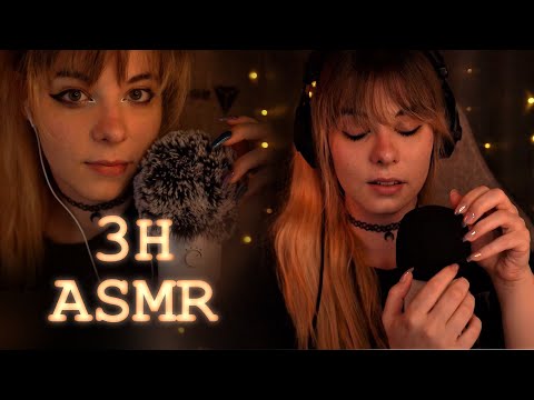 ASMR | 3h layered Unintelligible Whispering & Relaxing Sounds for Deep Sleep - no talking