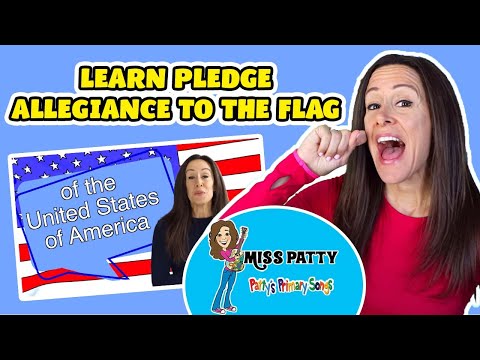 Pledge Allegiance To the Flag Song for Kids | United States Flag Song by Patty Shukla