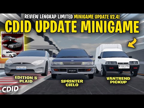 REVIEW ALL CAR MINIGAMES IN THE NEW CDID V2.4 UPDATE! ALSO SPECIAL - CDID V2.4 Roblox