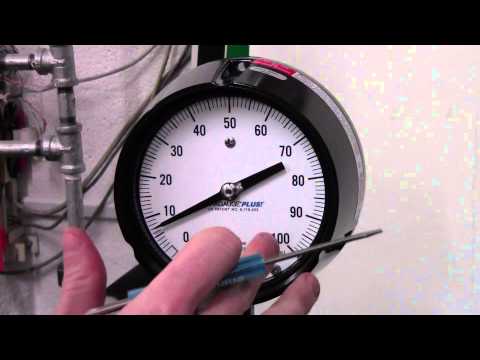How to fix a pressure gauge pointing off of zero