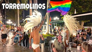 🌈  LGBTQ+ Nightlife District: Clubs & Bars Gay Friendly [4K] Torremolinos Pride Spain