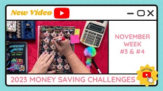 Budgeting Money Savings Challenges - November Weeks 3 & 4 - TracEy Monster Savings on Etsy & Payhip