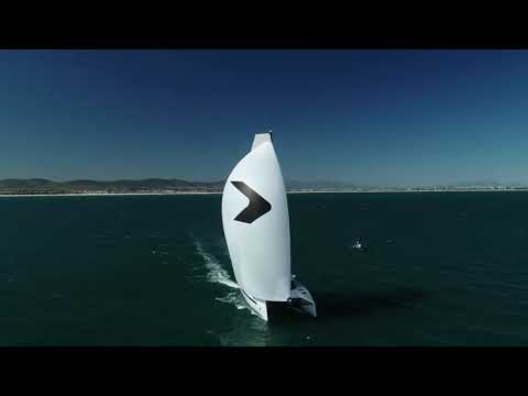 Introducing the Kinetic KC54 performance semi-custom sailing catamaran. Modern stylish design