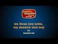 brenda lee - we three (my echo, my shadow and me) (karaoke)