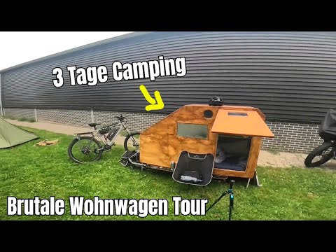 3 Tage im Fahrrad Wohnwagen / 290km Radreise Niederlande 2024 - Der Film