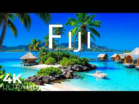 Fiji 4K UHD – A Tropical Escape with Crystal Lagoons and Breathtaking Island Views