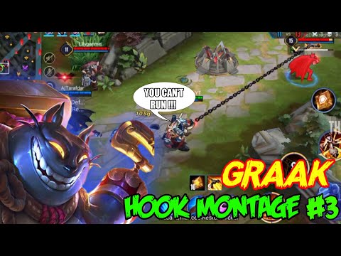 AMAZING HOOKS OF GRAKK | ARENA OF VALOR GRAKK HOOK MONTAGE #3