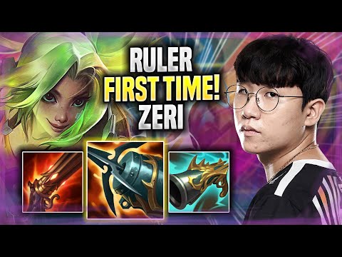 RULER PLAYS NEW ZERI FIRST TIME! - GEN Ruler Plays Zeri ADC vs Aphelios! | Season 2022