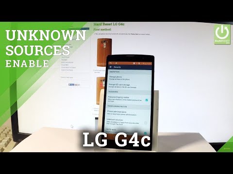 LG G4c UNKOWN SOURCES / Enable App Installation